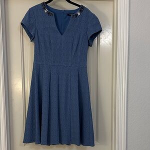 Nanette Lepore - Cap sleeve Back Zip Fit & Flare Dress. Size 6.